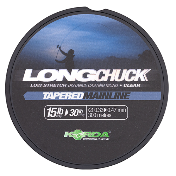 Korda vlasec longchuck tapered mainline clear 300 m - 0