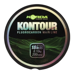 Korda vlasec kontour fluorocarbon 200 m čirý-průměr 0