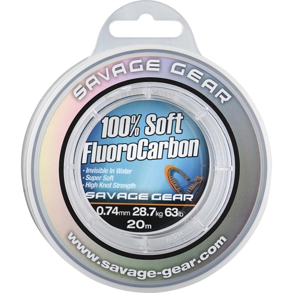 Savage gear florocarbon soft fluoro carbon 20 m - průměr 0