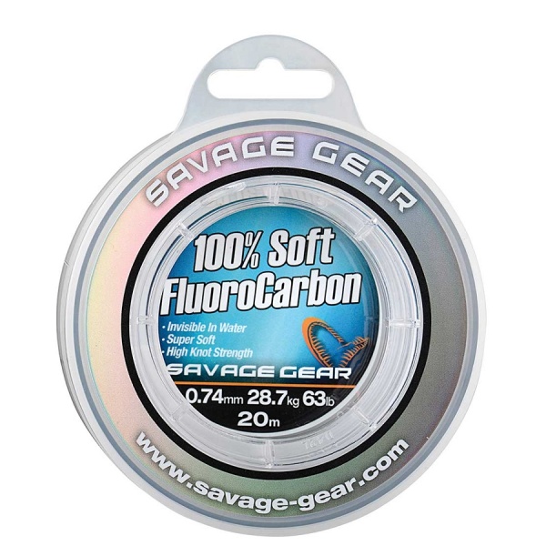 Savage gear návazcový vlasec soft fluorocarbon čirá-průměr 0