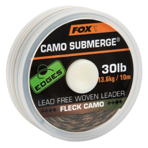 Fox návazcová šňůrka edges submerge fleck camo leader 10 m-průměr 30 lb / nosnost 13