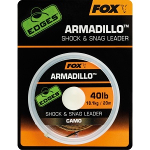 Fox návazcová šňůrka armadillo camo 20 m-průměr 30 lb / nosnost 13