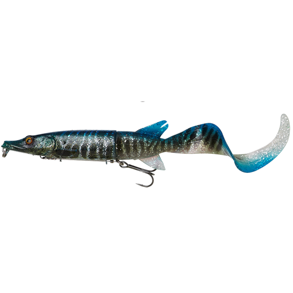 Savage gear gumová nástraha 3d hybrid pike slow sink blue silver uv 17 cm 47 g