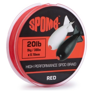 Spomb splétaná šňůra braid red 300 m - 0