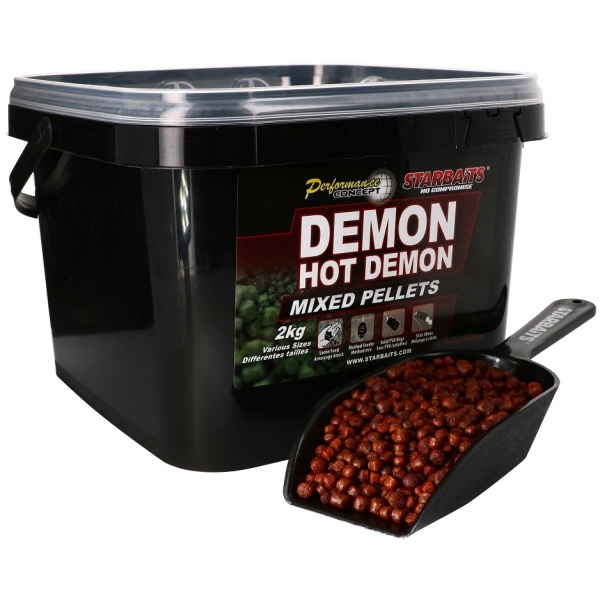 Starbaits pelety hot demon mixed 2 kg