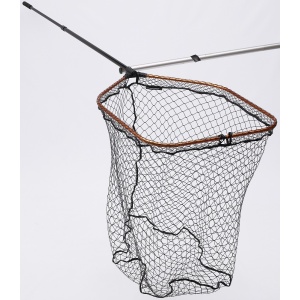 Savage gear podběrák pro tele folding net rubber x large mesh - velikost l 65x50 cm