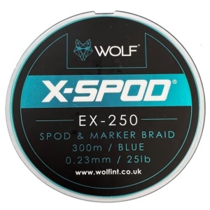 Wolf šňůra na krmení raketou x-spod ex spod and marker braid 300 m 0