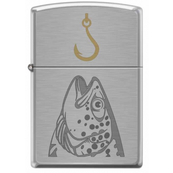 Zippo benzínový zapalovač fish hook design