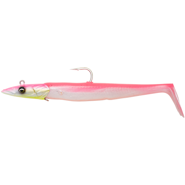 Savage gear gumová nástraha sandeel v2 pink pearl silver 2+1 - 23