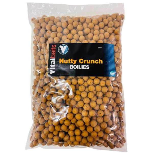 Vitalbaits boilies nutty crunch - 5 kg 14 mm