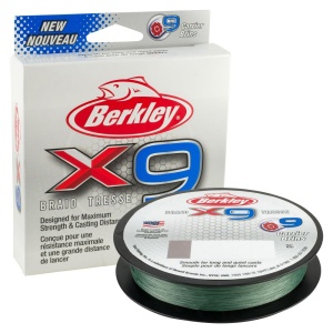 Berkley splétaná šňůra x9 low vis green 300 m - 0