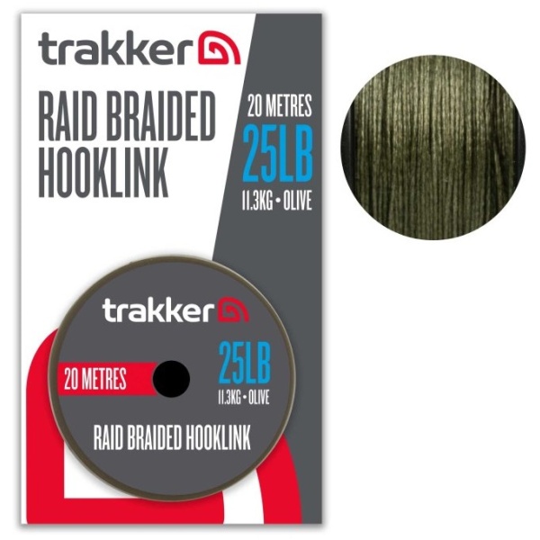 Trakker návazcová šňůrka raid braided hooklink 20 m - 0