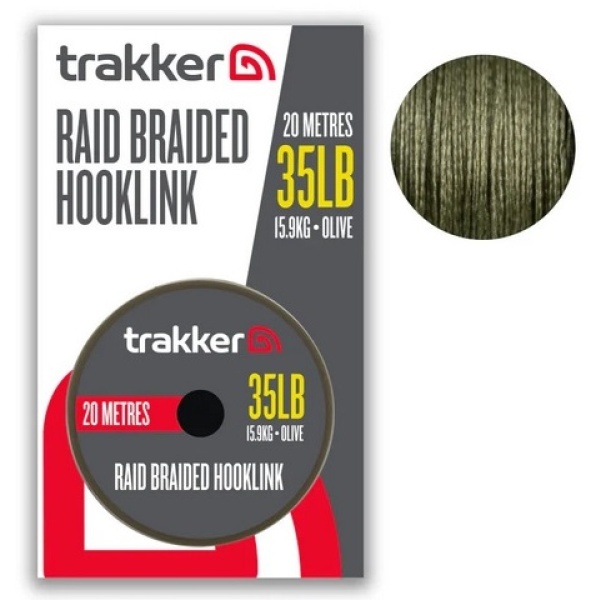 Trakker návazcová šňůrka raid braided hooklink 20 m - 0