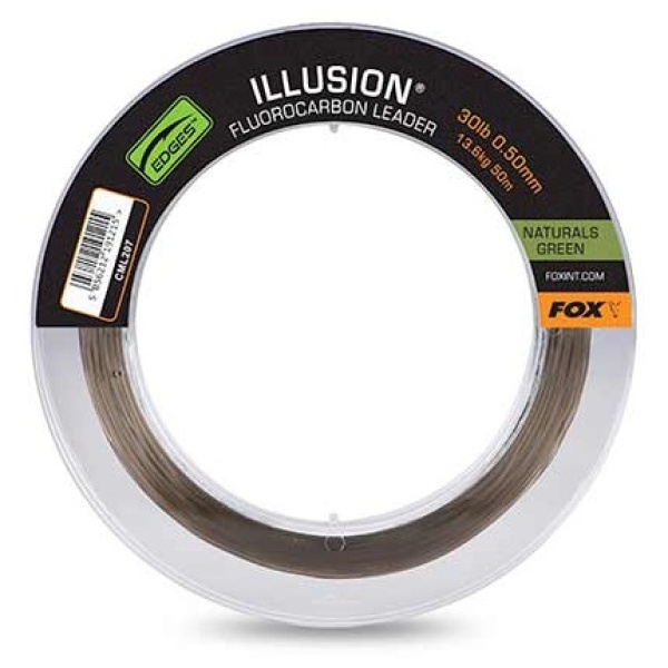 Fox fluorocarbon edges illusion leader naturals green 50 m - 0