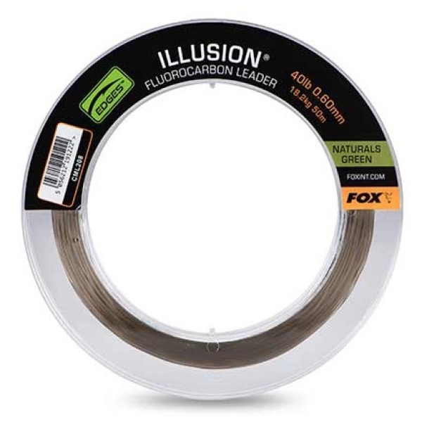 Fox fluorocarbon edges illusion leader naturals green 50 m - 0