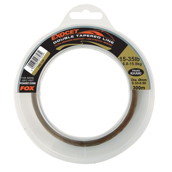 Fox Vlasec Exocet Double Tapered Trans Khaki 300m - 0.33mm - 0.50mm