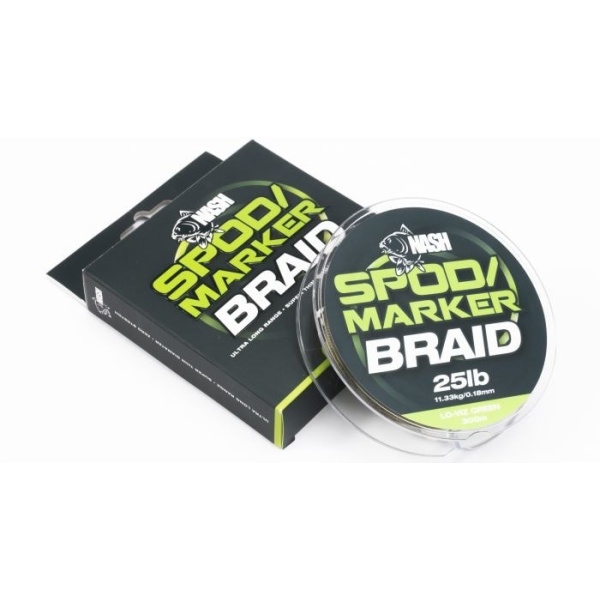 Nash Šňůra Spod & Marker Braid 300m - Lo-Viz Yellow 25lb/0.18mm