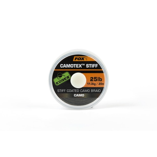 Fox Ztužená šňůrka Camotex Stiff Camo 20m - 35lb