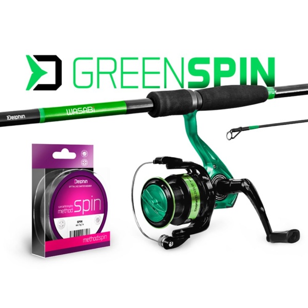 Delphin Přívlačový set GreenSpin 210cm 30g + 2T + 0