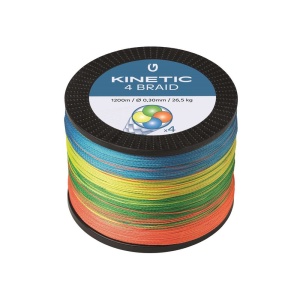 Kinetic Šňůra 4 Braid Multi Colour 1200m - 0