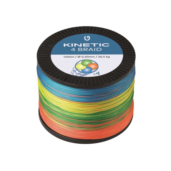 Kinetic Šňůra 4 Braid Multi Colour 1200m - 0