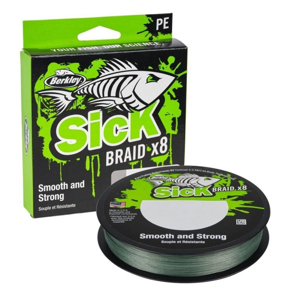 Berkley Šňůra Sick Braid Moss Green 150m - 0