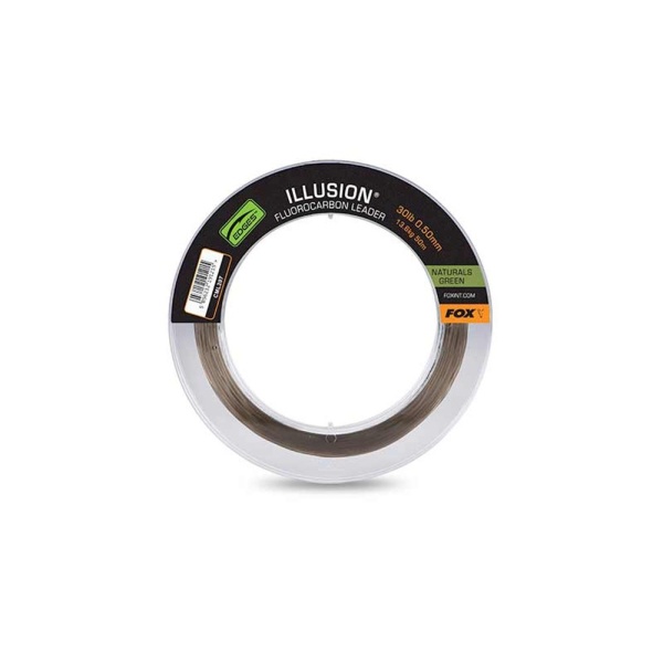 Fox Fluorocarbon Illusion Fluorocarbon Leader Naturals Green 50m - 0