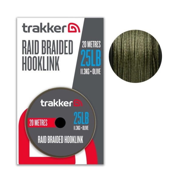 Trakker Návazcová šňůrka Raid Braided Hooklink 20m - 0