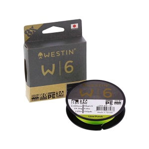 Westin Šňůra W6 8 Braid Lime Punch 300m - 0