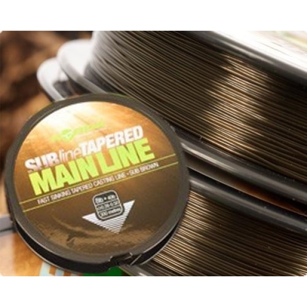 Korda Ujímaný vlasec Subline Tapered Mainline 0