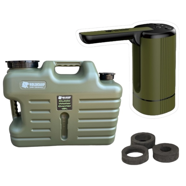 Holdcarp set automatická pumpa smart rechargeable tap + kanystr cubic water carrier 18 l