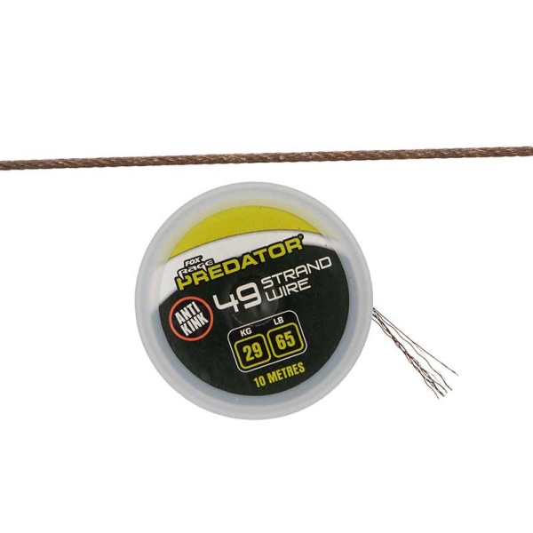 Fox rage predator lanko 49-strand coated steel wire 10 m - 26 lb / 12 kg