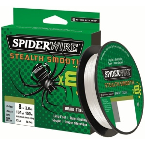 Spiderwire splétaná šňůra stealth smooth 8 průhledná 150 m - 0