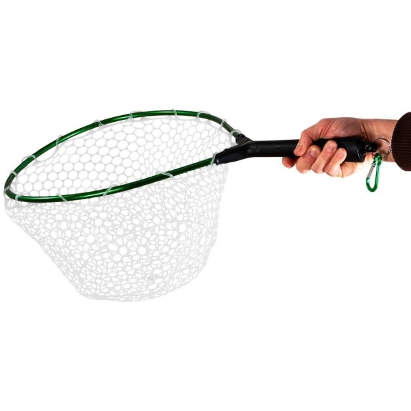 Snowbee podběrák s gumovou síťkou a magnetem rubber mesh hand trout net medium