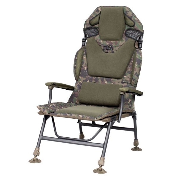 Trakker křeslo levelite camo longback chair